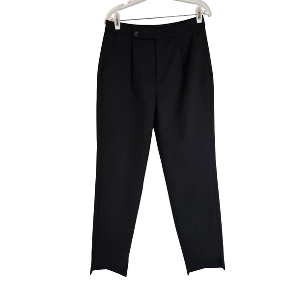 Ted Baker Popieyt Slim Tapered Pleated Pants, Baker Size 2, US 6 Black, Like New - Picture 5 of 15